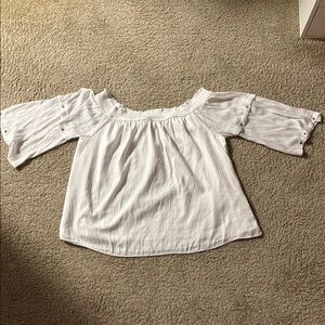 White Off-Shoulder Women's Top